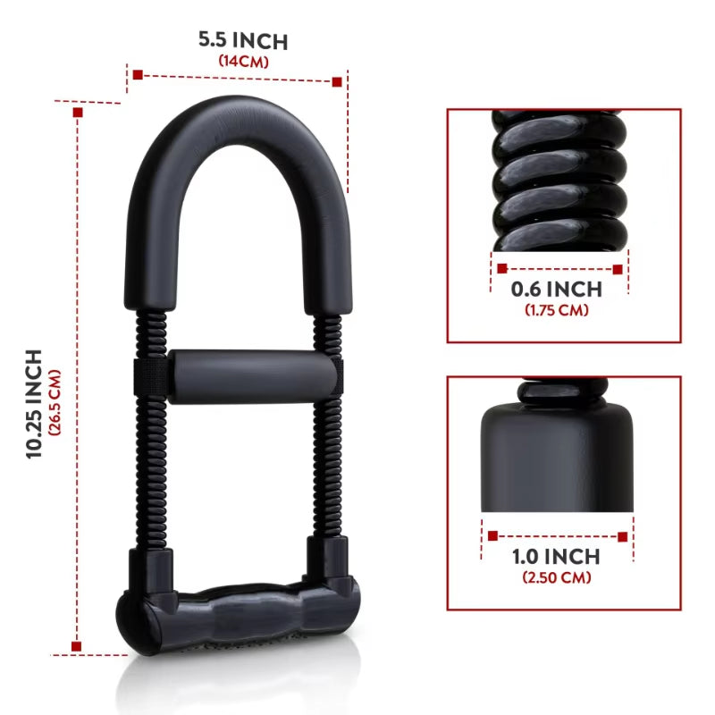 Adjustable Hand & Forearm Strengthener - Wrist Trainer for Grip, Power, and Fitness Workouts
