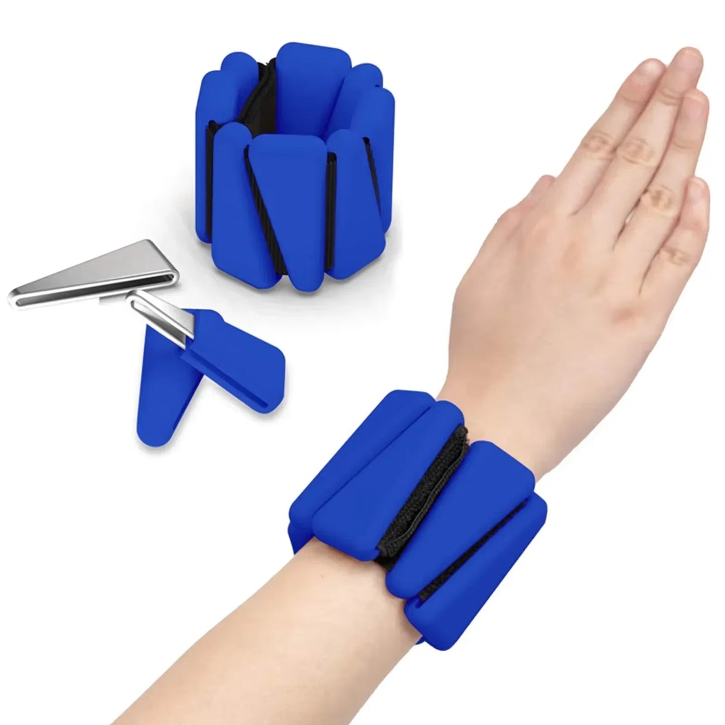 Adjustable Silicone Wrist Weights – 1/2 Lbs Ankle & Wrist Bracelets for Yoga, Fitness, and Jogging