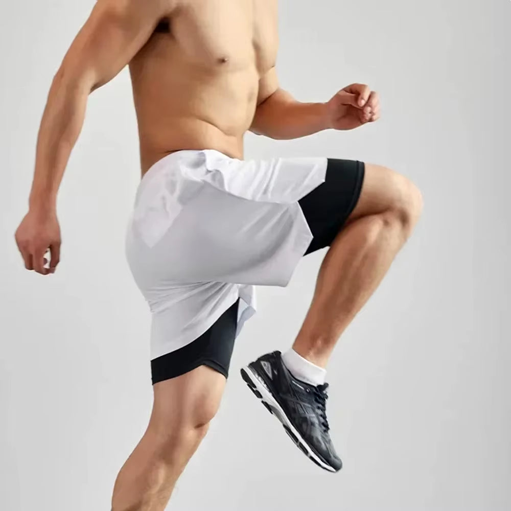 Men’s Two-In-One Sports Shorts – Breathable & Built for Performance