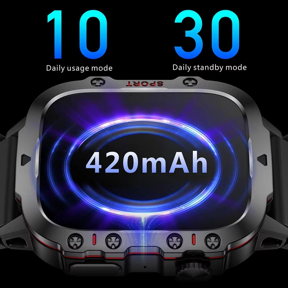Smartwatch with Bluetooth Calling – IP68 Waterproof Fitness Tracker for Men & Women, Compatible with Xiaomi & Android (2024)