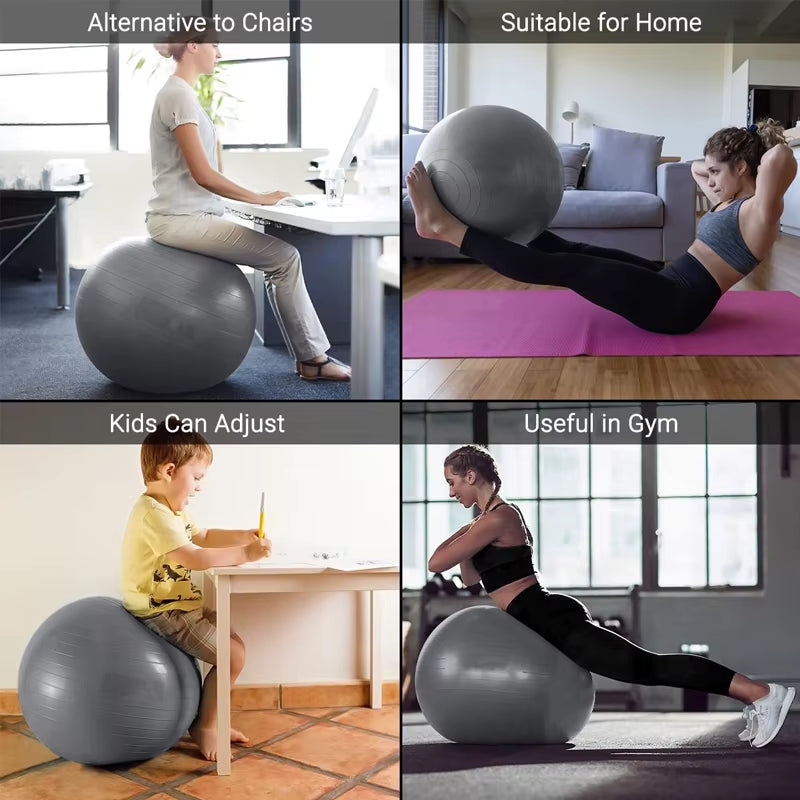 Balance Ball – 65cm/75cm/85cm Yoga & Pilates Stability Ball for Fitness, Pregnancy & Rehabilitation