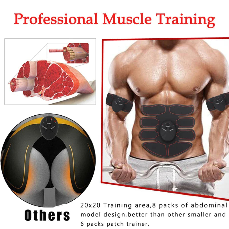 EMS Abdominal Muscle Toning Trainer – ABS Stimulator Toner Fitness Binder for Core & Muscle Sculpting