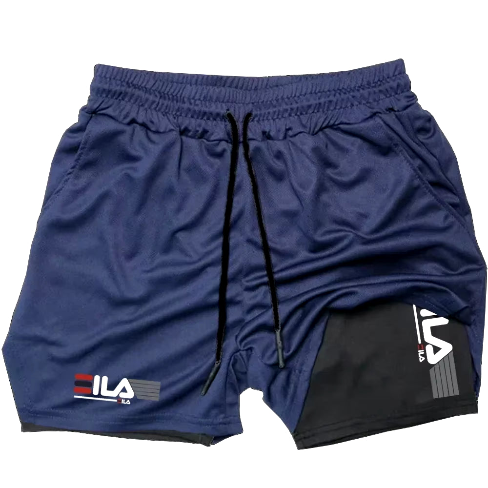 Men’s Two-In-One Sports Shorts – Breathable & Built for Performance