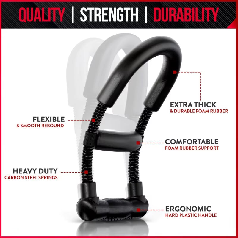 Adjustable Hand & Forearm Strengthener - Wrist Trainer for Grip, Power, and Fitness Workouts