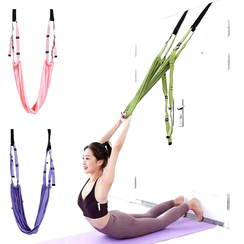 Pull Rope Aerial Yoga Strap β Adjustable Leg Split Trainer & Hammock Swing for Flexibility, Strength & Balance