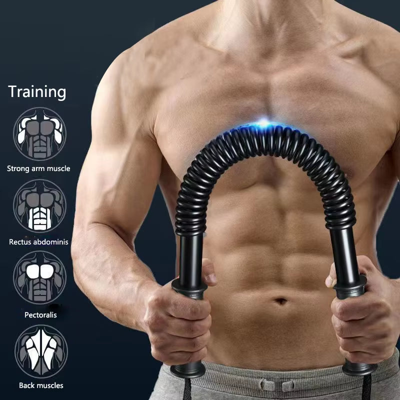 Fitness Arm Strength Stick – Home Chest & Upper Arm Muscle Exercise Equipment with Spring Resistance