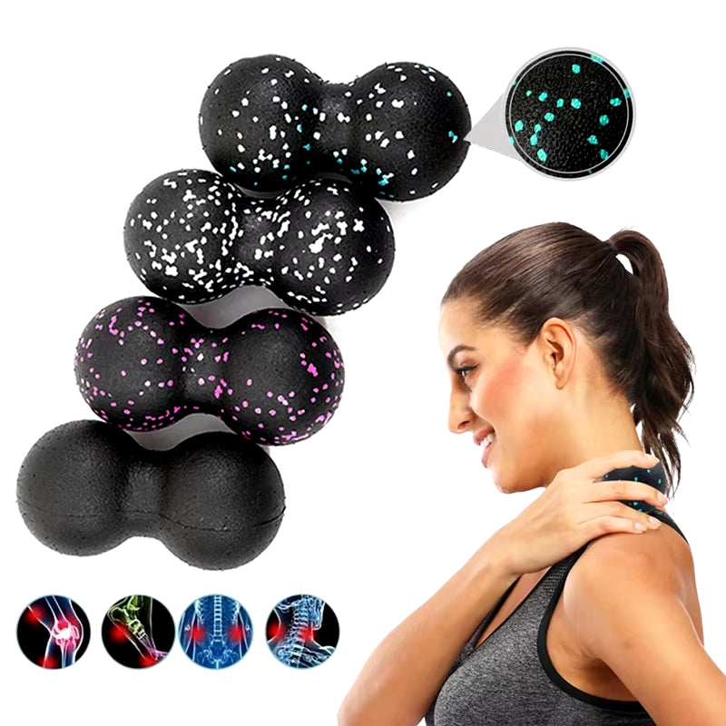 High-Density Yoga Peanut Massage Ball Set โ Fascia Release, Muscle Relaxation & Pain Relief Fitness Kit