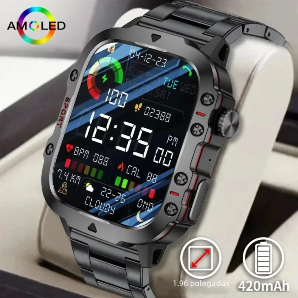 Smartwatch with Bluetooth Calling – IP68 Waterproof Fitness Tracker for Men & Women, Compatible with Xiaomi & Android (2024)