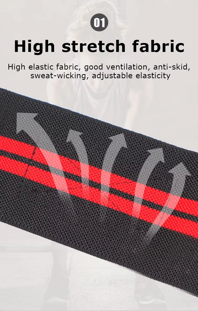 1-PC Adjustable Elastic Wrist Straps – Supportive Wristbands for Athletes, Powerlifting, and Fitness