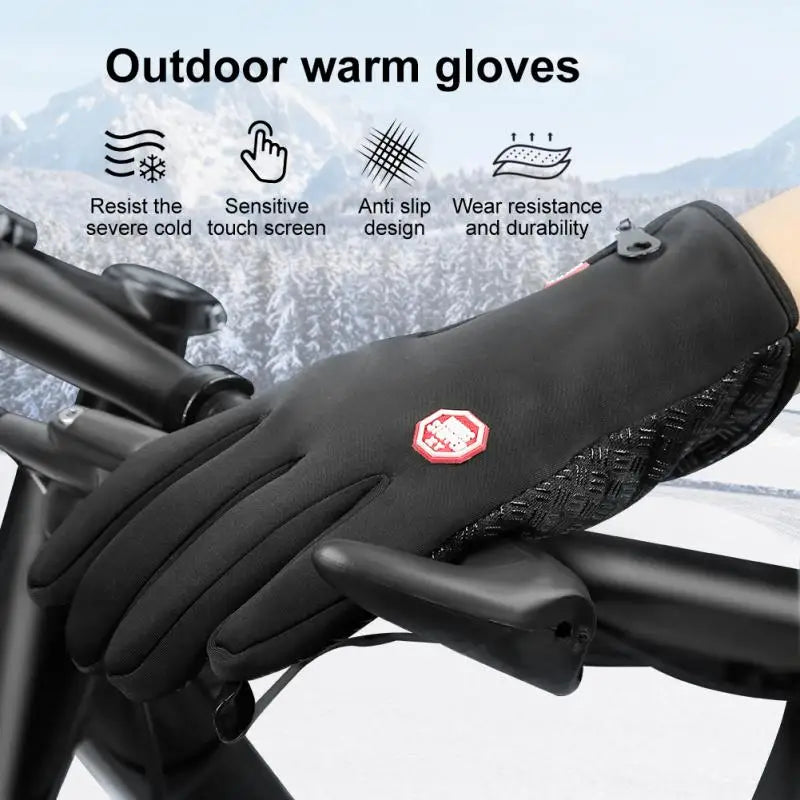 Waterproof Winter Touchscreen Gloves – Windproof Warm Gloves for Men, Snowboarding, Motorcycle Riding & Driving