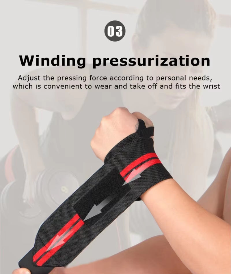1-PC Adjustable Elastic Wrist Straps – Supportive Wristbands for Athletes, Powerlifting, and Fitness