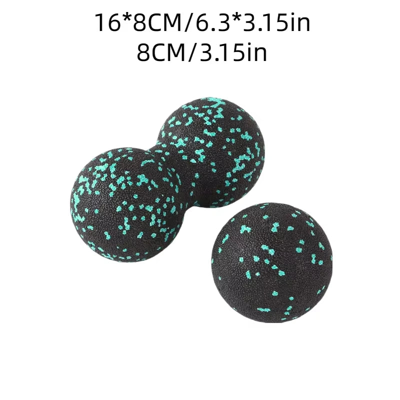High-Density Yoga Peanut Massage Ball Set โ Fascia Release, Muscle Relaxation & Pain Relief Fitness Kit