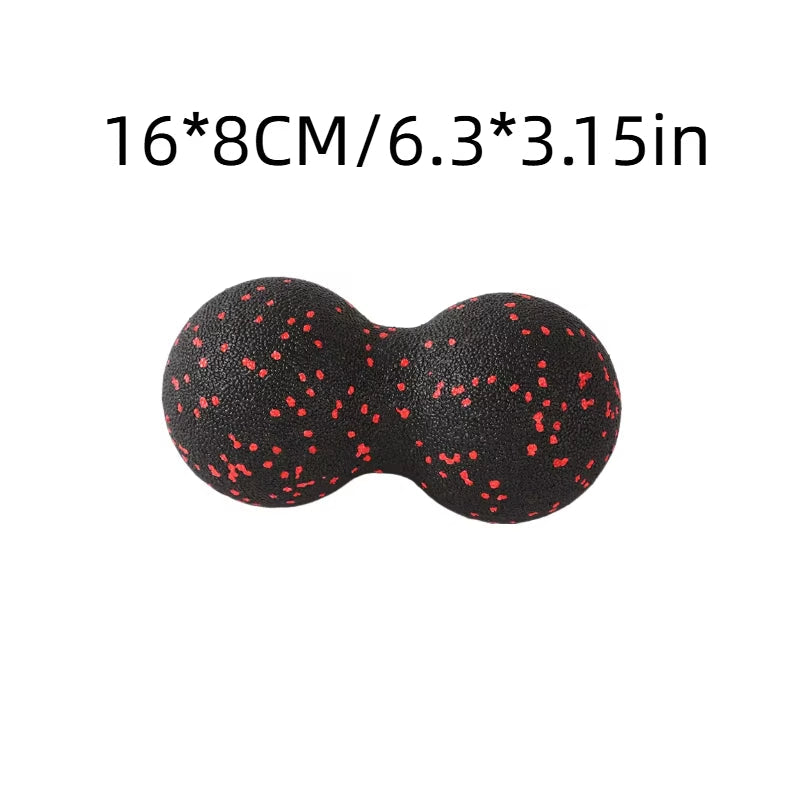 High-Density Yoga Peanut Massage Ball Set โ Fascia Release, Muscle Relaxation & Pain Relief Fitness Kit