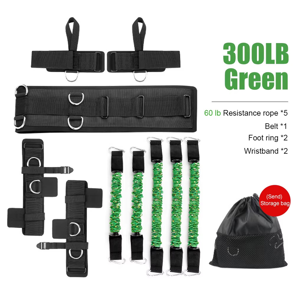 Boxing Training Resistance Band Set β Leg Strength & Agility Training System for Boxing, MMA, Muay Thai, and Sports Conditioning
