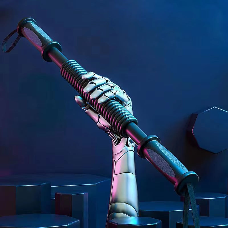 Fitness Arm Strength Stick – Home Chest & Upper Arm Muscle Exercise Equipment with Spring Resistance