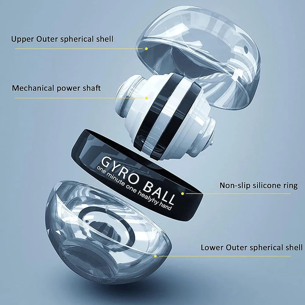 Self-Starting Wrist Gyro Ball – Power Trainer for Wrist, Forearm, and Finger Muscle Strengthening