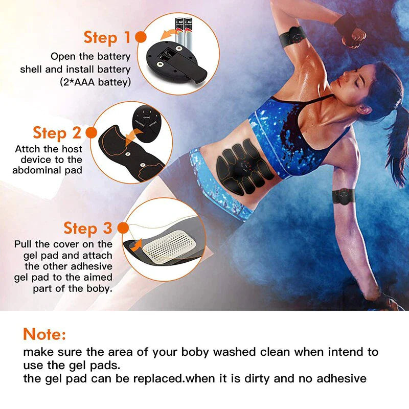 EMS Abdominal Muscle Toning Trainer – ABS Stimulator Toner Fitness Binder for Core & Muscle Sculpting