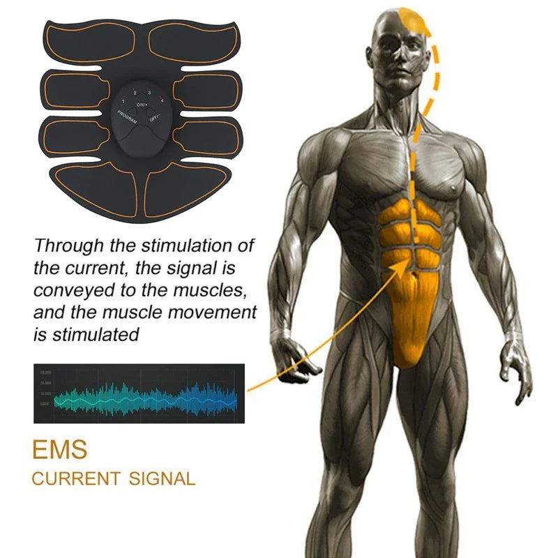 EMS Abdominal Muscle Toning Trainer – ABS Stimulator Toner Fitness Binder for Core & Muscle Sculpting
