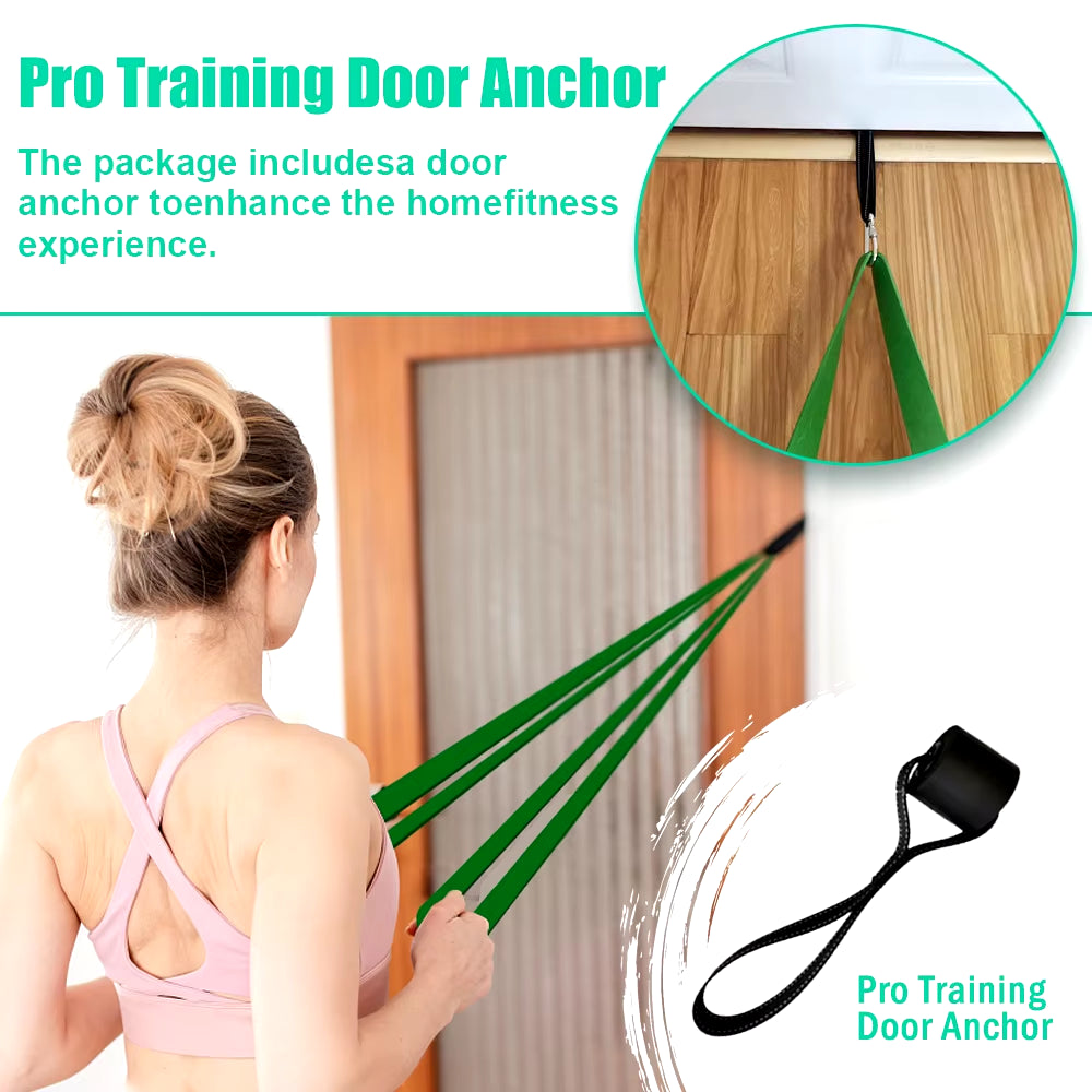 Durable Latex Resistance Bands – Elastic Exercise Bands for Strength Training, Pull-Ups, Pilates & Gym Workout