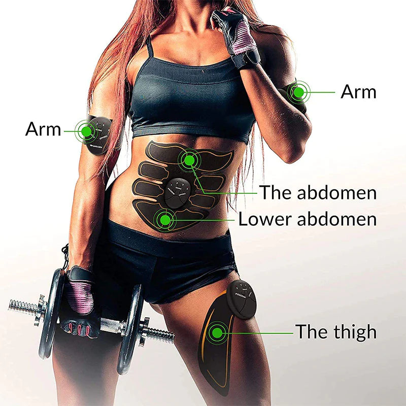 EMS Abdominal Muscle Toning Trainer – ABS Stimulator Toner Fitness Binder for Core & Muscle Sculpting