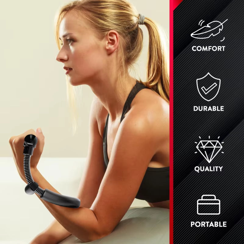Adjustable Hand & Forearm Strengthener - Wrist Trainer for Grip, Power, and Fitness Workouts