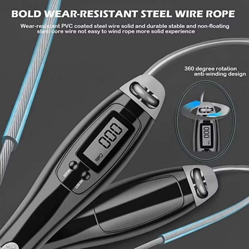 Xiaomi Digital Wireless Jump Rope – Cordless Calorie Counter Skipping Rope with Weights for Fitness & Bodybuilding