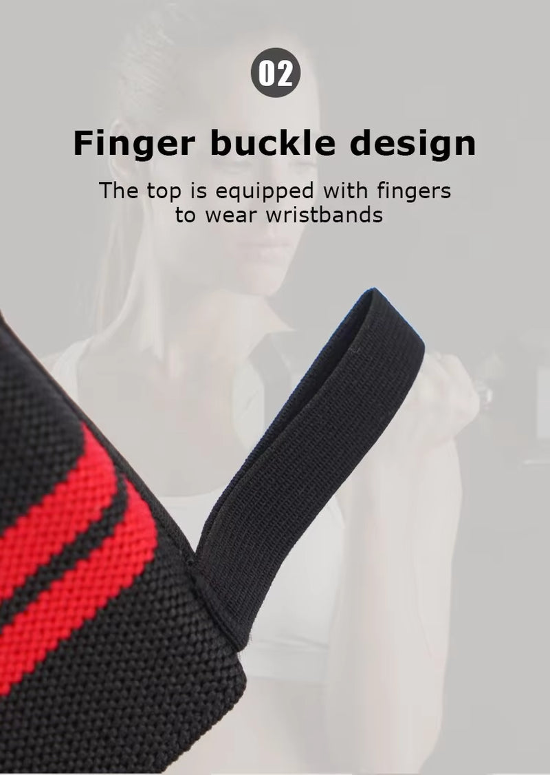 1-PC Adjustable Elastic Wrist Straps – Supportive Wristbands for Athletes, Powerlifting, and Fitness