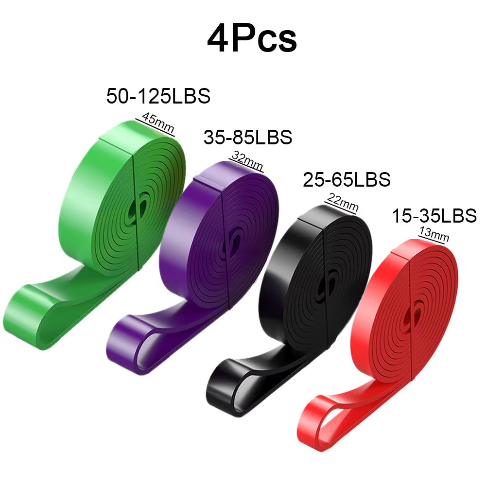 Durable Latex Resistance Bands – Elastic Exercise Bands for Strength Training, Pull-Ups, Pilates & Gym Workout