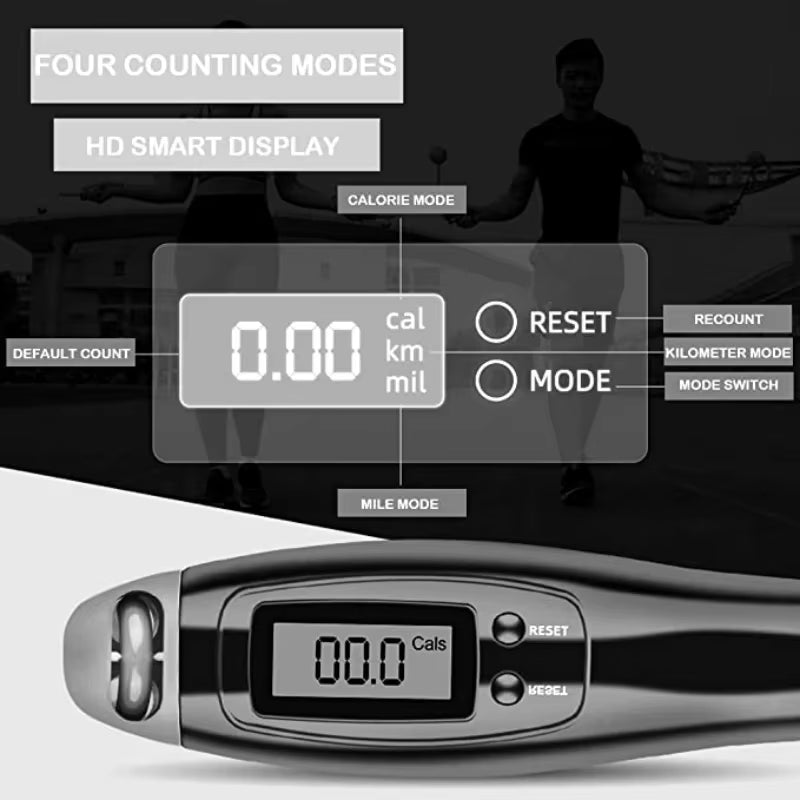 Xiaomi Digital Wireless Jump Rope – Cordless Calorie Counter Skipping Rope with Weights for Fitness & Bodybuilding