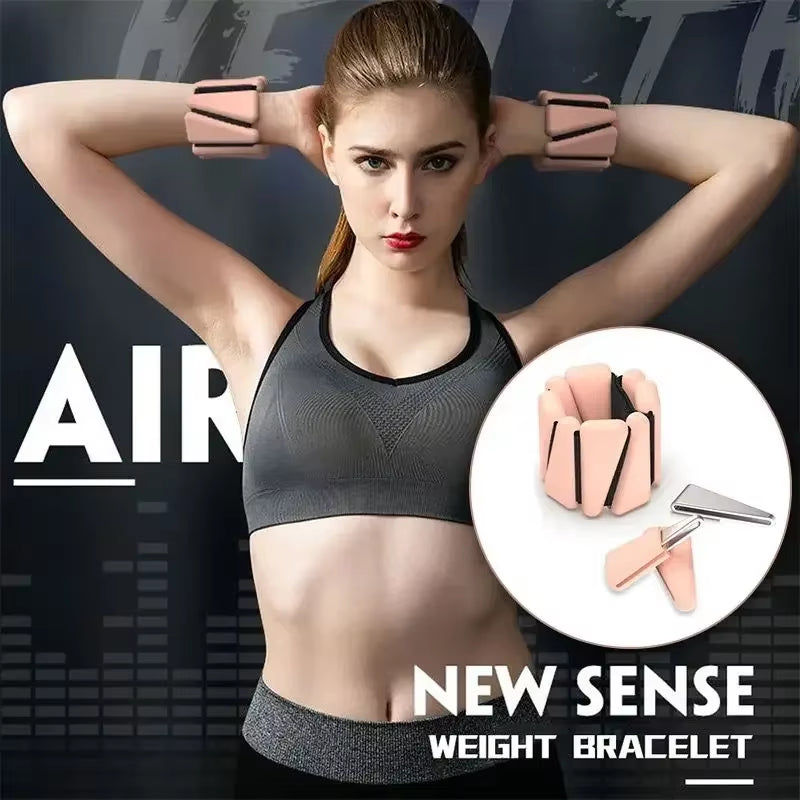 Adjustable Silicone Wrist Weights – 1/2 Lbs Ankle & Wrist Bracelets for Yoga, Fitness, and Jogging