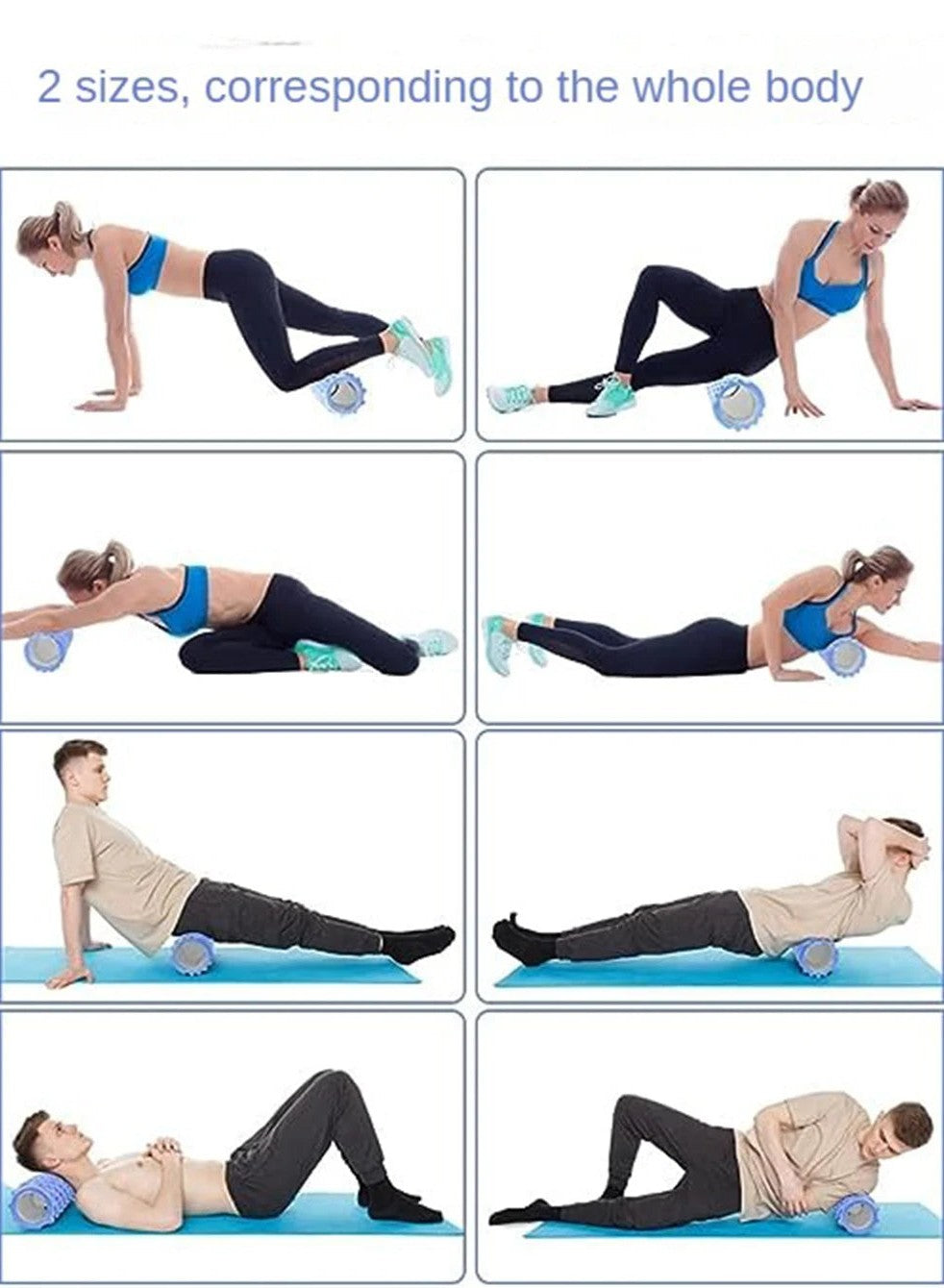 33cm Foam Axis Massage Roller – Ultimate Yoga & Muscle Recovery Tool for Back & Body Training