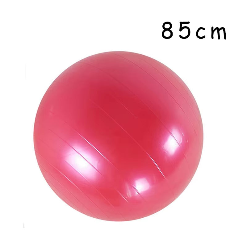 PVC Fitness Yoga Ball – Thickened Explosion-Proof Exercise Ball for Home, Gym, Pilates & Balance Training
