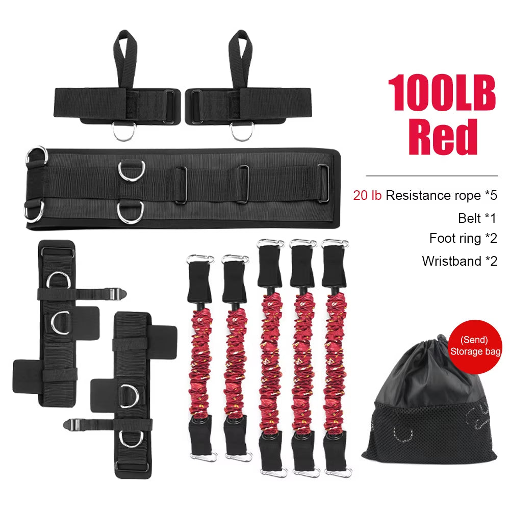 Boxing Training Resistance Band Set β Leg Strength & Agility Training System for Boxing, MMA, Muay Thai, and Sports Conditioning