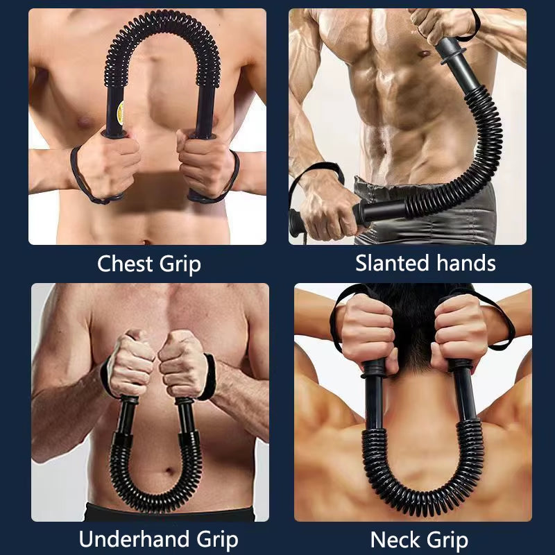 Fitness Arm Strength Stick – Home Chest & Upper Arm Muscle Exercise Equipment with Spring Resistance