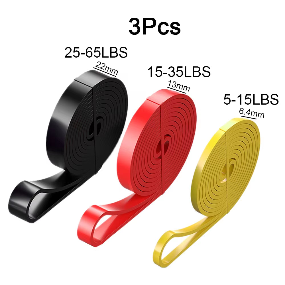 Durable Latex Resistance Bands – Elastic Exercise Bands for Strength Training, Pull-Ups, Pilates & Gym Workout