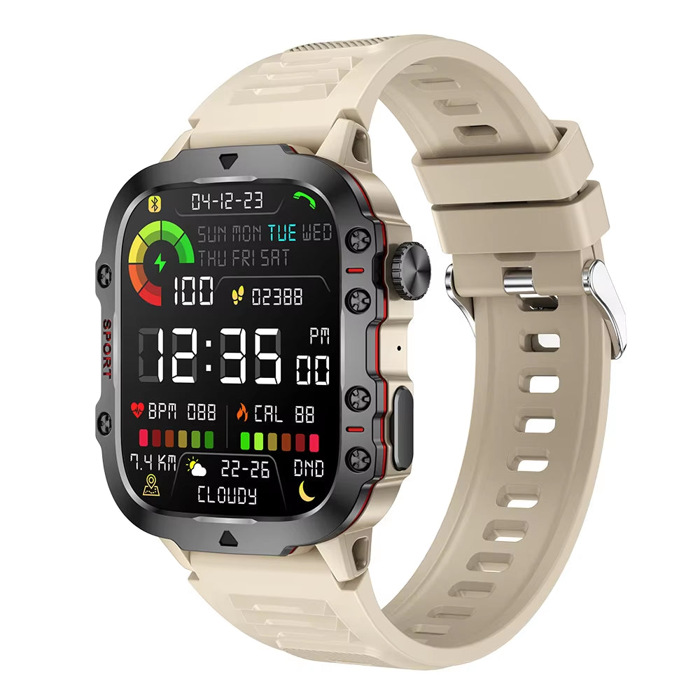 Smartwatch with Bluetooth Calling – IP68 Waterproof Fitness Tracker for Men & Women, Compatible with Xiaomi & Android (2024)