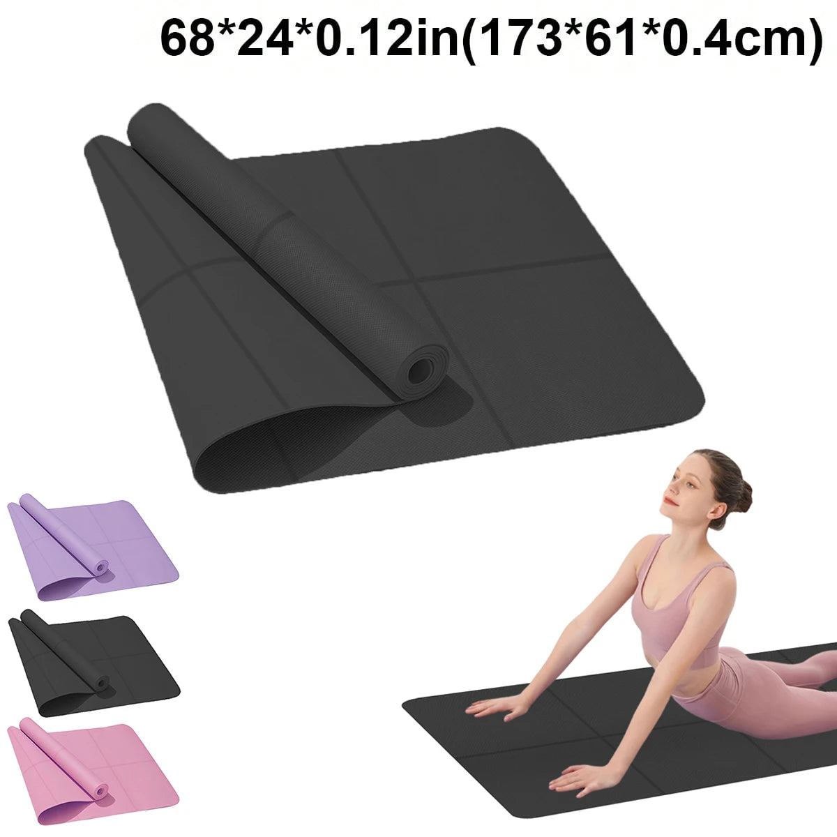 "Anti-Skid 4MM Yoga Mat – Ultra-Comfort EVA Foam for Yoga, Pilates, & Fitness Workouts"