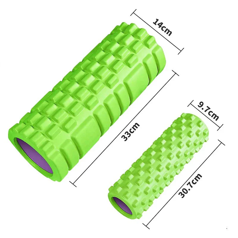 33cm Foam Axis Massage Roller – Ultimate Yoga & Muscle Recovery Tool for Back & Body Training