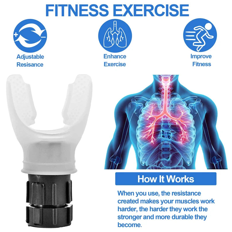 LungFlex Pro: Adjustable Breathing Trainer for Enhanced Lung Capacity & Respiratory Fitness