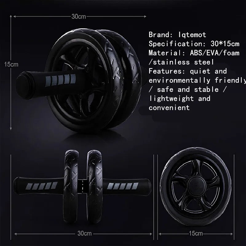 Silent AB Roller Wheel – No-Noise Abdominal Trainer for Home Gym & Strength Workouts