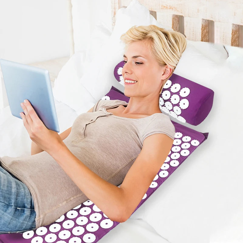 Yoga Massage Pads with Large Touchpoints – Neck, Back & Foot Relief for Relaxation and Recovery
