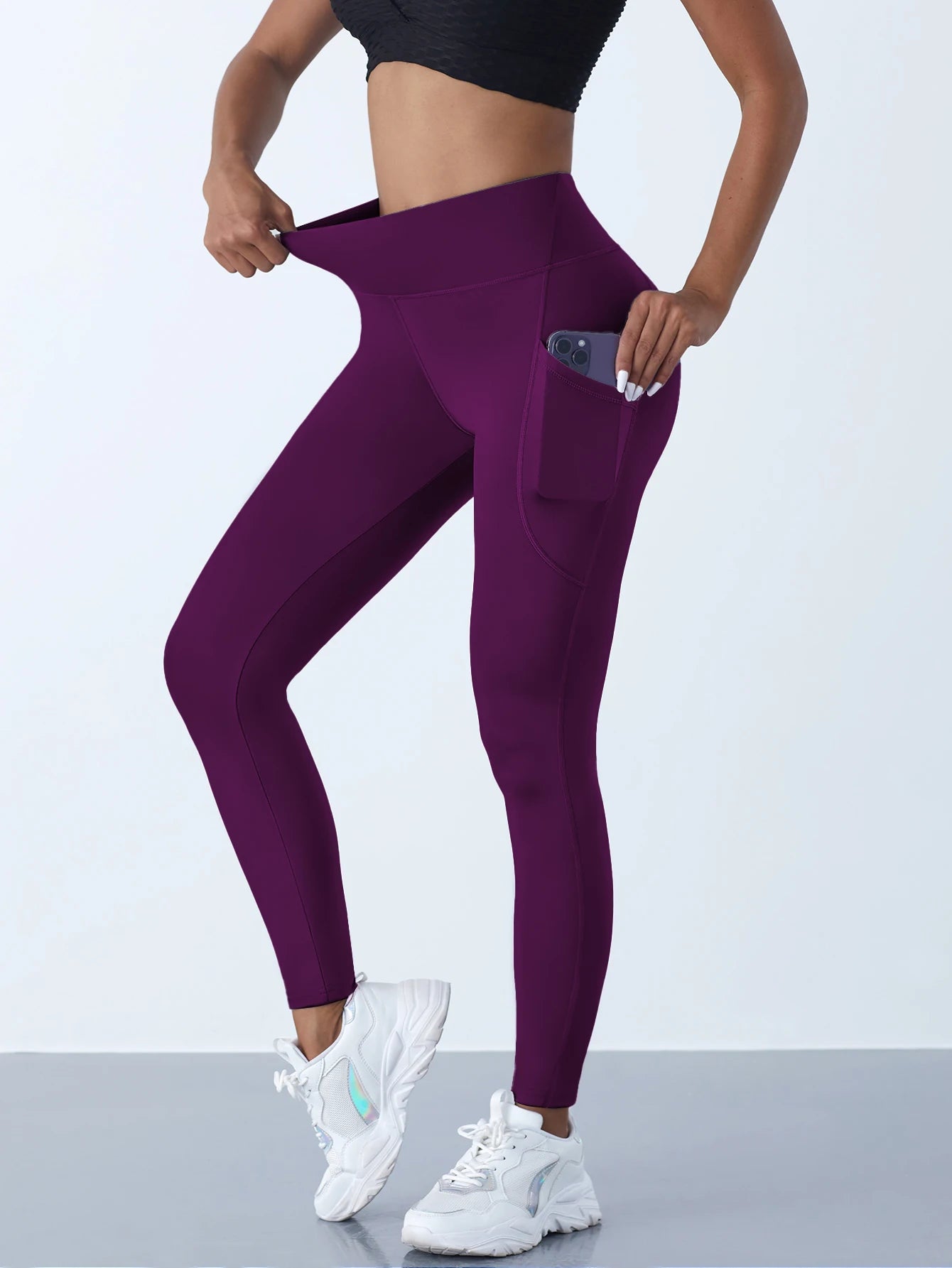 Ultimate Fit: High-Waist Leggings with Pockets for Power Moves
