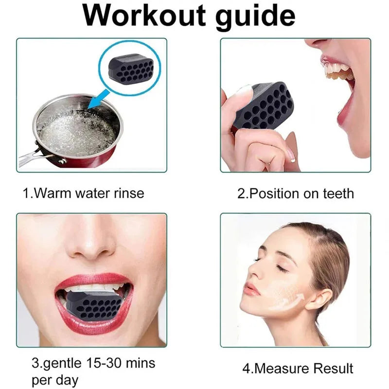 Ultimate Silicone Jawline Trainer: Sculpt, Tone & Strengthen Your Face & Neck Muscles