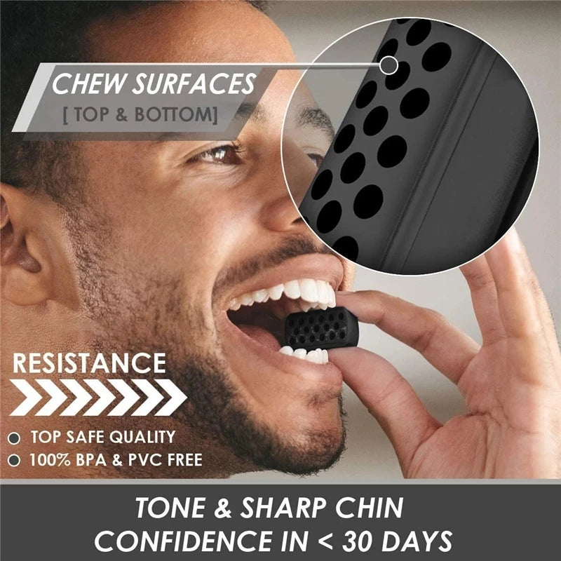 Ultimate Silicone Jawline Trainer: Sculpt, Tone & Strengthen Your Face & Neck Muscles