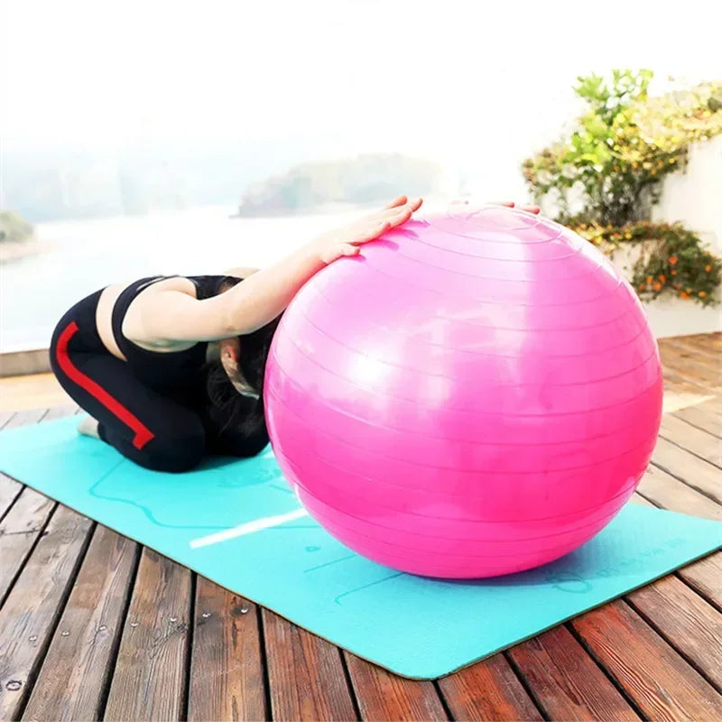 Big Yoga Ball – 45cm-85cm Thickened PVC Inflatable Exercise Ball for Home Fitness, Pilates & Balance Training