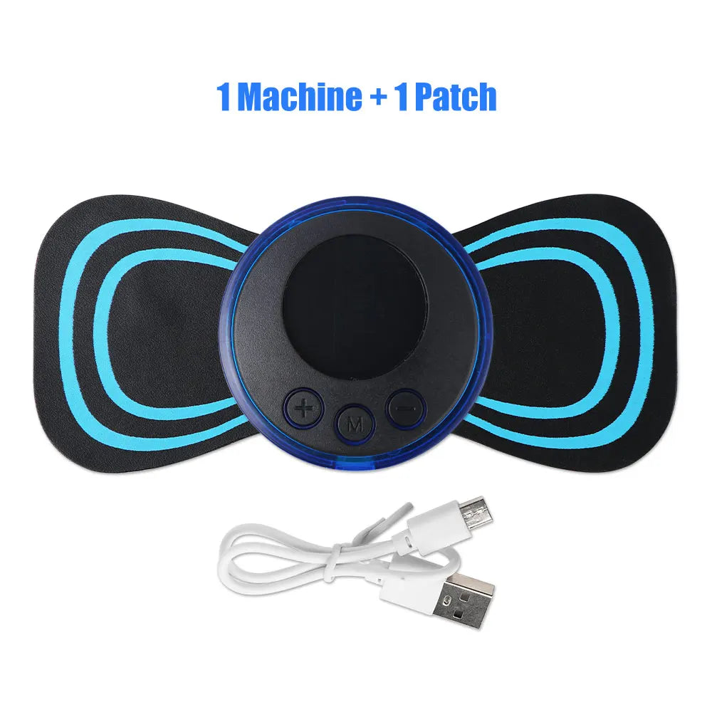 Mini Portable EMS Neck Massager – Electric Neck Stretcher for Cervical Pain Relief & Shoulder Relaxation