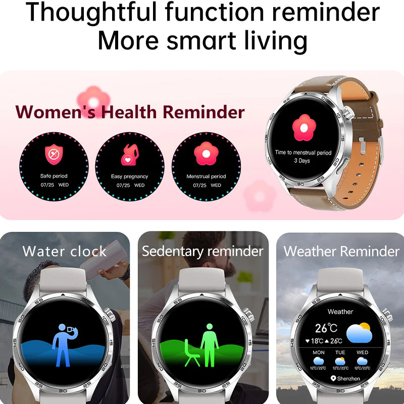 GT5 PRO Smart Watch – 2024 AMOLED Fitness & Lifestyle Watch with Bluetooth Calling, GPS, NFC & Heart Rate Monitoring