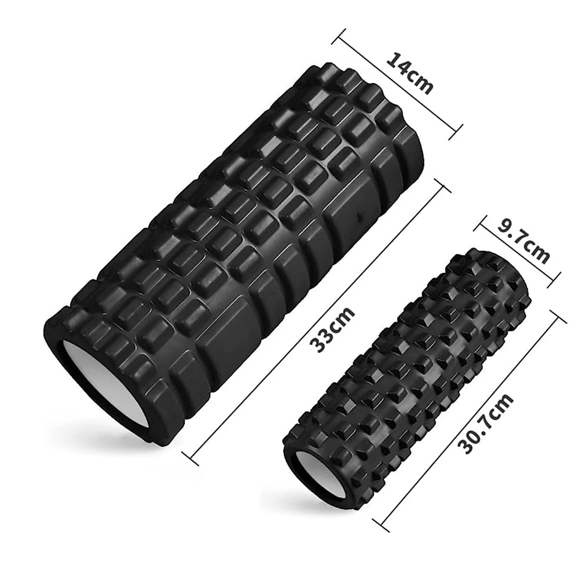 33cm Foam Axis Massage Roller – Ultimate Yoga & Muscle Recovery Tool for Back & Body Training