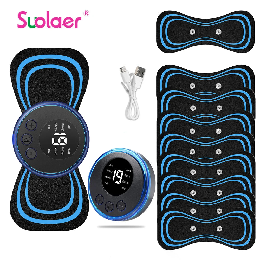 Mini Portable EMS Neck Massager – Electric Neck Stretcher for Cervical Pain Relief & Shoulder Relaxation