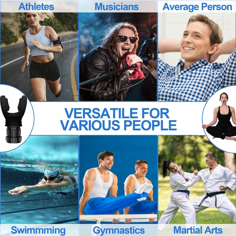 LungFlex Pro: Adjustable Breathing Trainer for Enhanced Lung Capacity & Respiratory Fitness